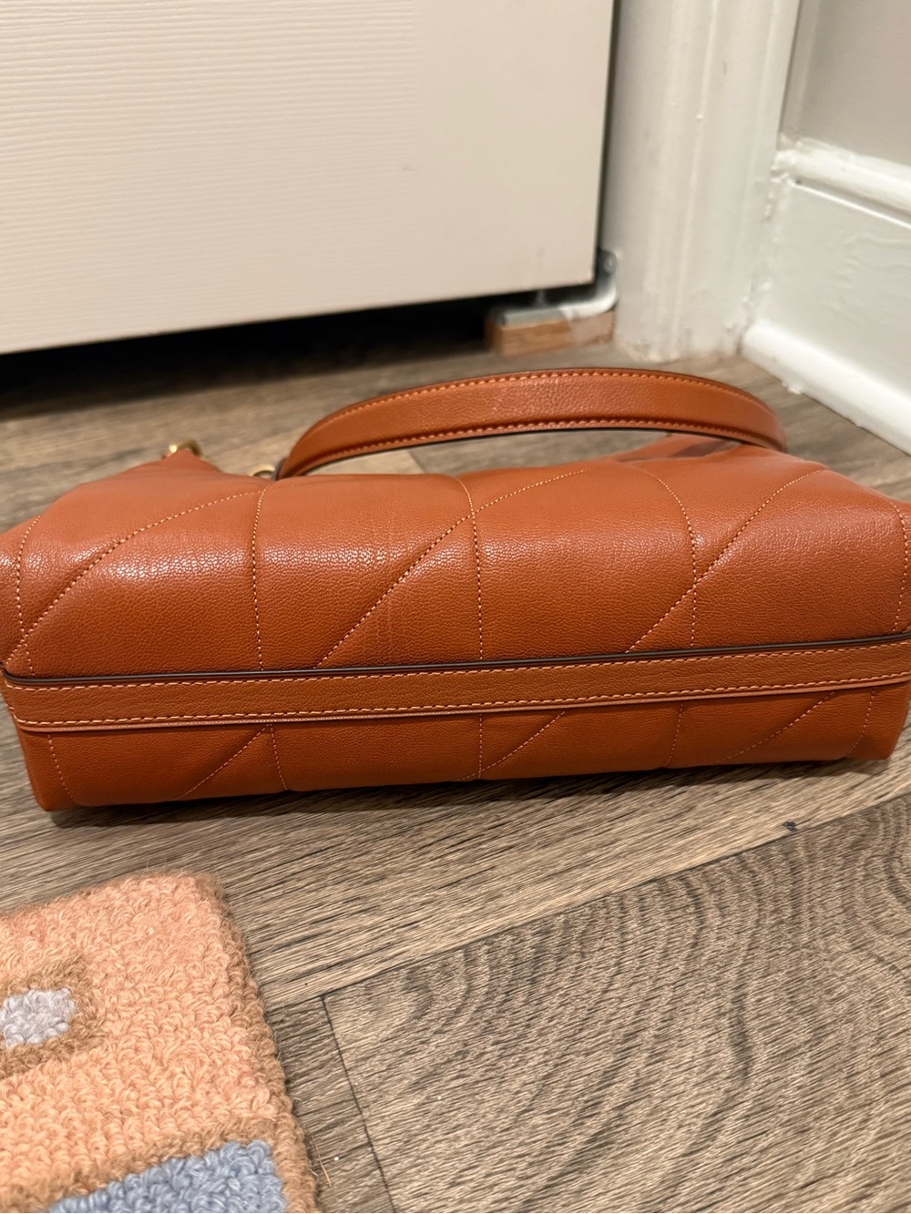 COACH Juliet Quilted Shoulder Bag 25 in Amber Brown NWOT/PRICE FIRM - Picture 8 of 11